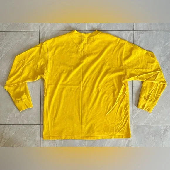 Basketball Skateboards Long Sleeve T-shirt - Yellow / Black, Medium - Picture 2 of 6